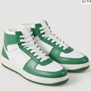 NIB Sandro Two Tone Magic Leather High Top - Men’s US 10.5/EU 44 Retail $385